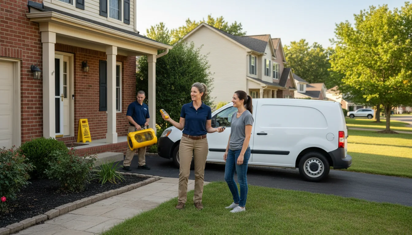Water restoration image for Fire And Smoke Damage Restoration in Middletown, MD